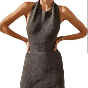 NWT Free People Beach Orchid Convertible Low Back Gray Mini Dress sz S